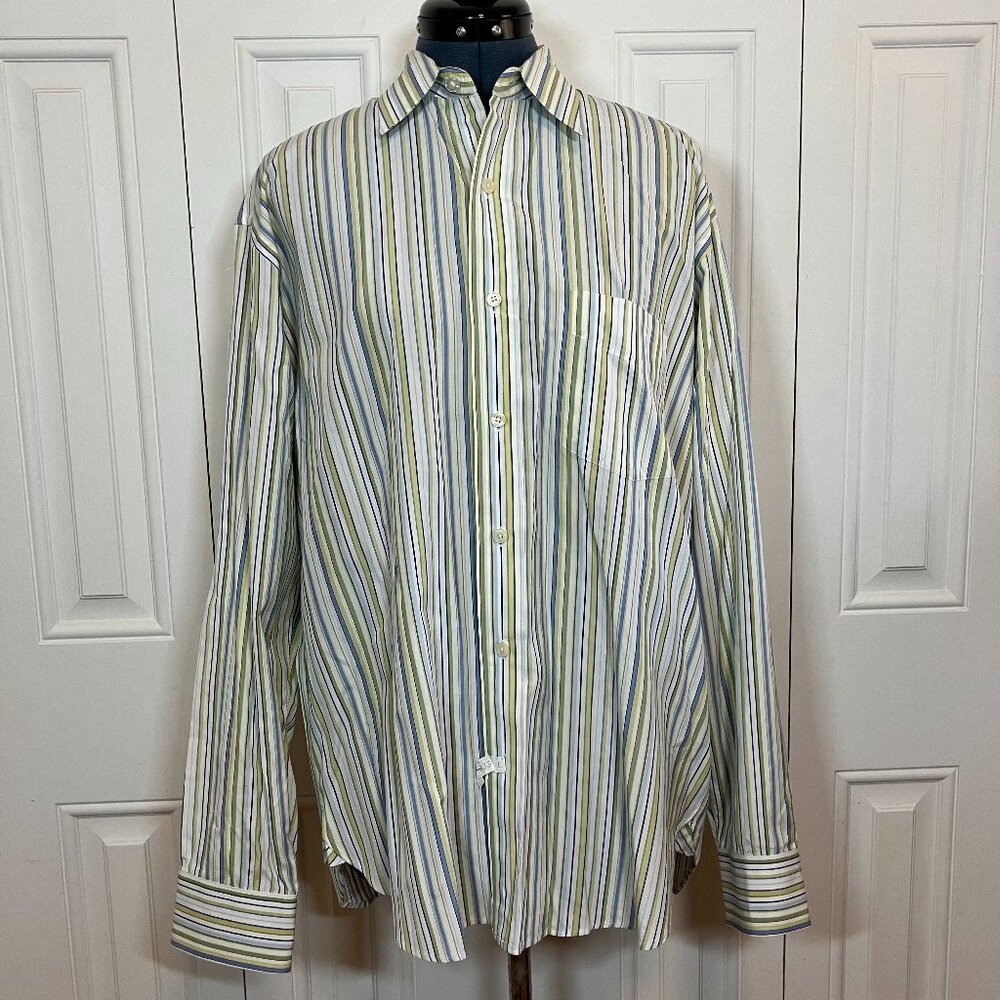 J. Crew Men's 100% 2 Ply Cotton Shirt Sz L